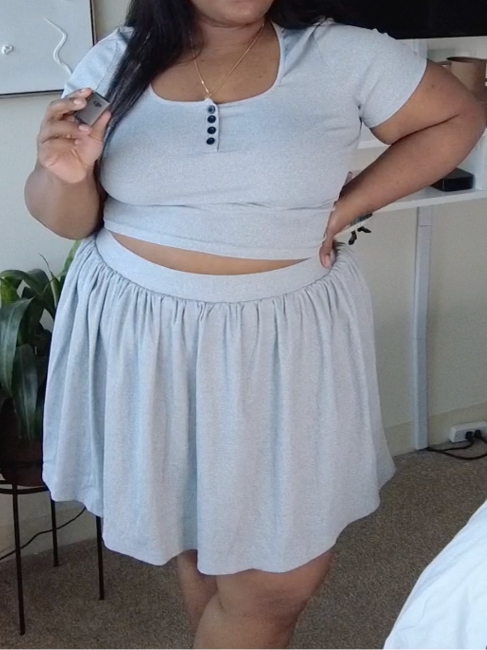 Casual Two-Piece Knit Set